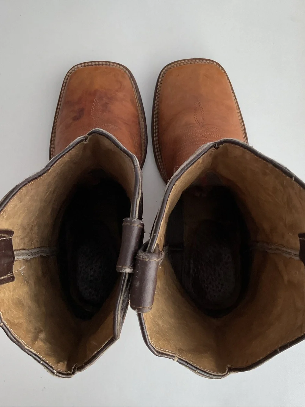 F.A.M.A. Cowboy Boots Made In Mexico Genuine Lizard Leather Men's Size 8.5